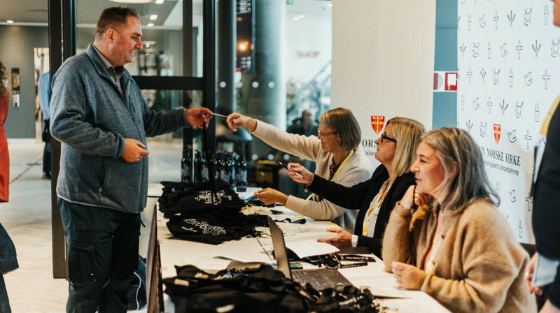 Fra registrering under Stiftsdagene 2022. Foto: Kontrafei