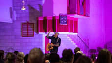 Trygve Skaug og Bodø domkirkes ungdomskor hadde en flott konsert for oss.