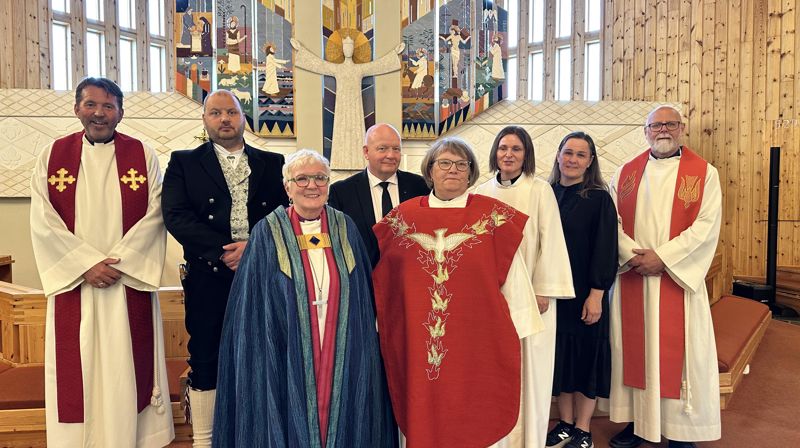 Gry Åland ble den nest siste som ble ordinert av biskop Ann-Helen.