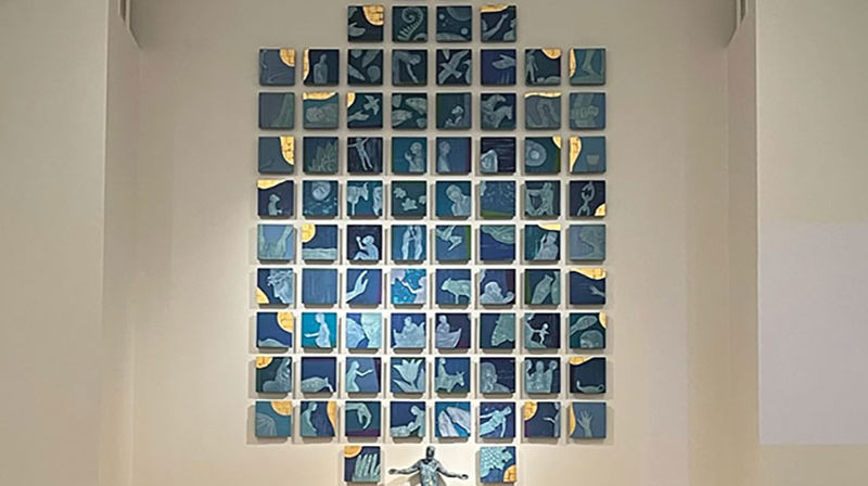 Altertavle Hunstad kirke.