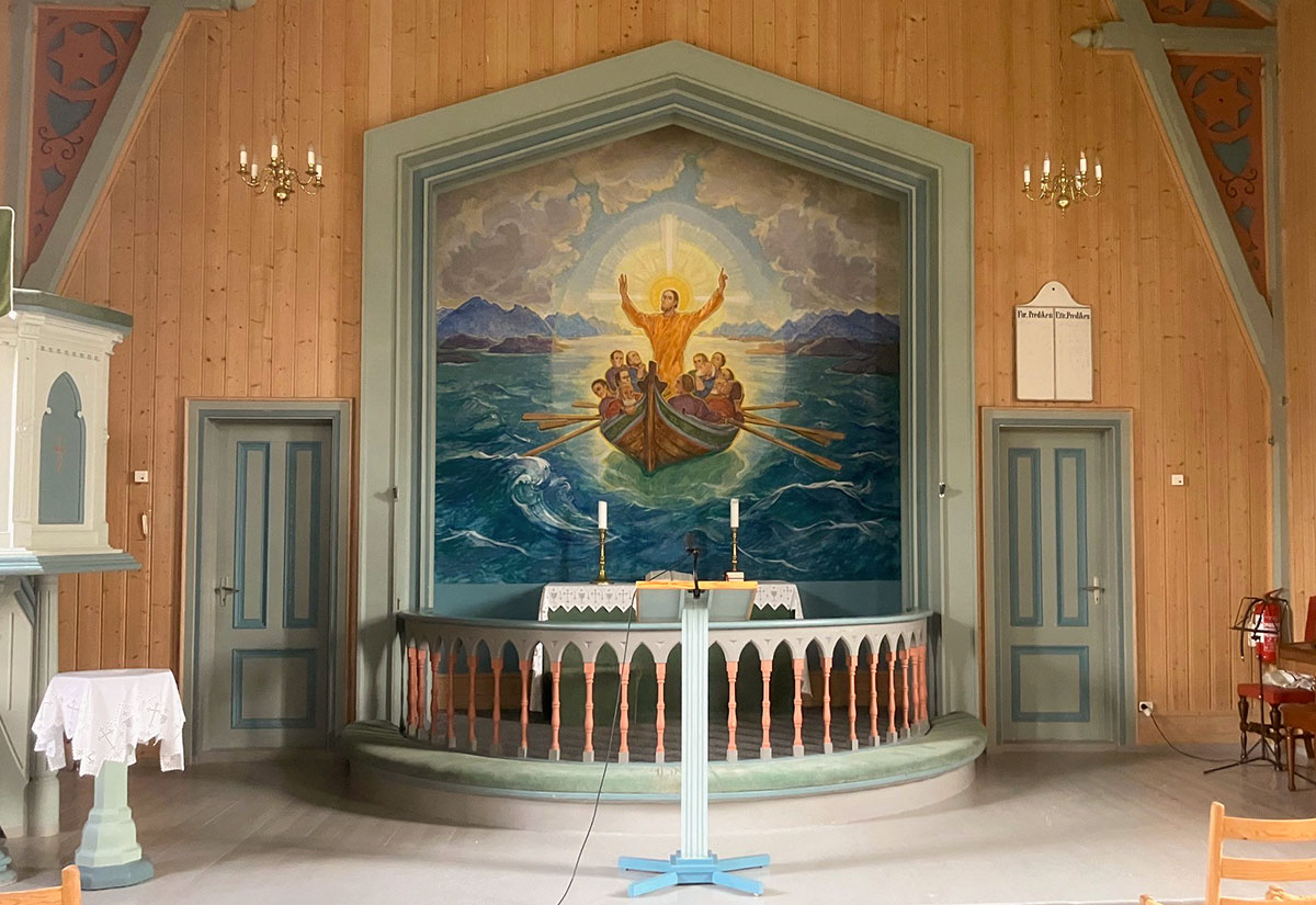 Korparti fra Vestbygd kirke. Foto: Omar Aardal