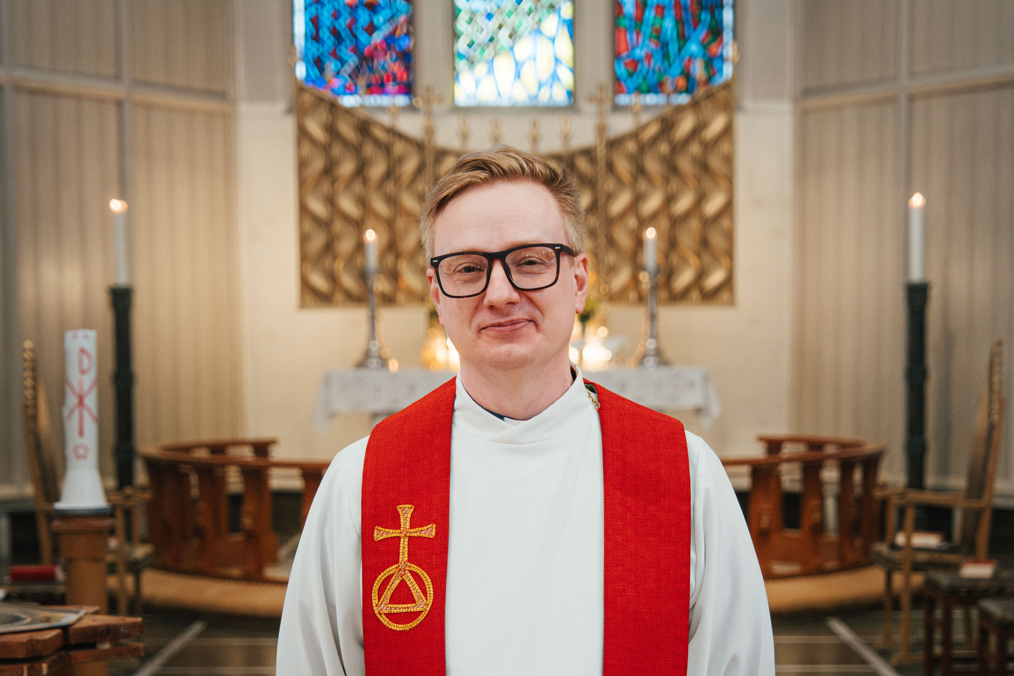 Kapellan i Bodø domkirke Aksel Magnus Bjerke. Foto: Kontrafei Media