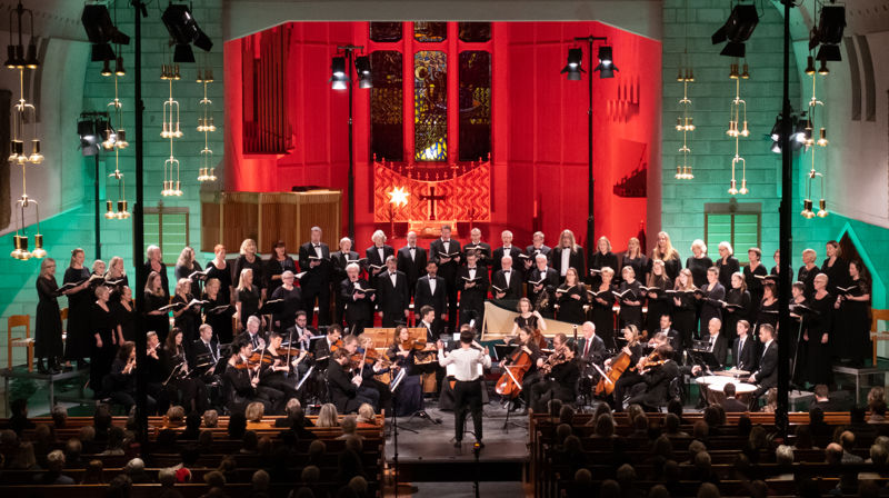 Bodø domkor fremfører Juleoratoriet av J. S. Bach. Foto: Kanutte Seiring