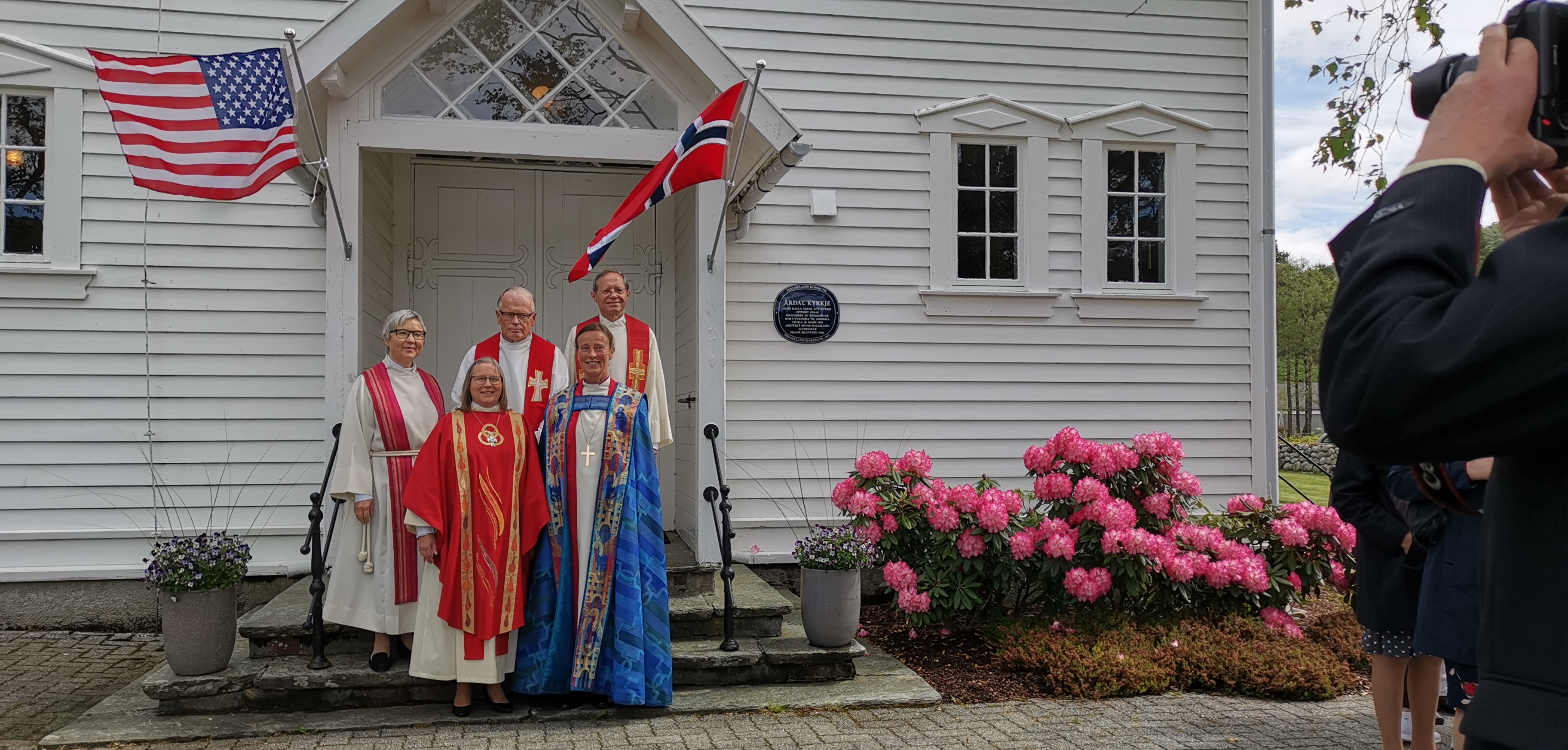 Frå jubileumsgudstenesta i mai. Alle foto: Reidunn Ferstad.