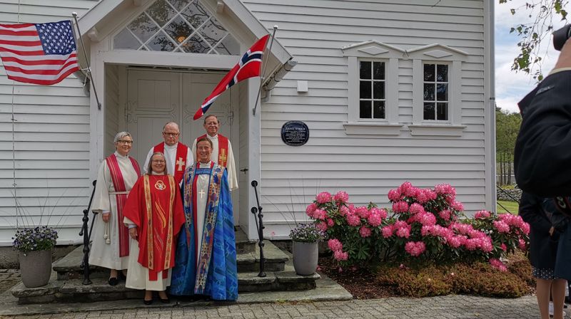 Frå jubileumsgudstenesta i mai. Alle foto: Reidunn Ferstad.