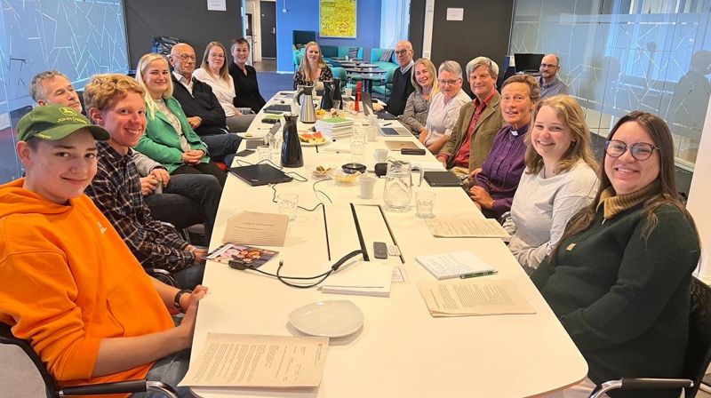 Bispedømmerådet samtalte også med representanter fra Ungdomsrådet.