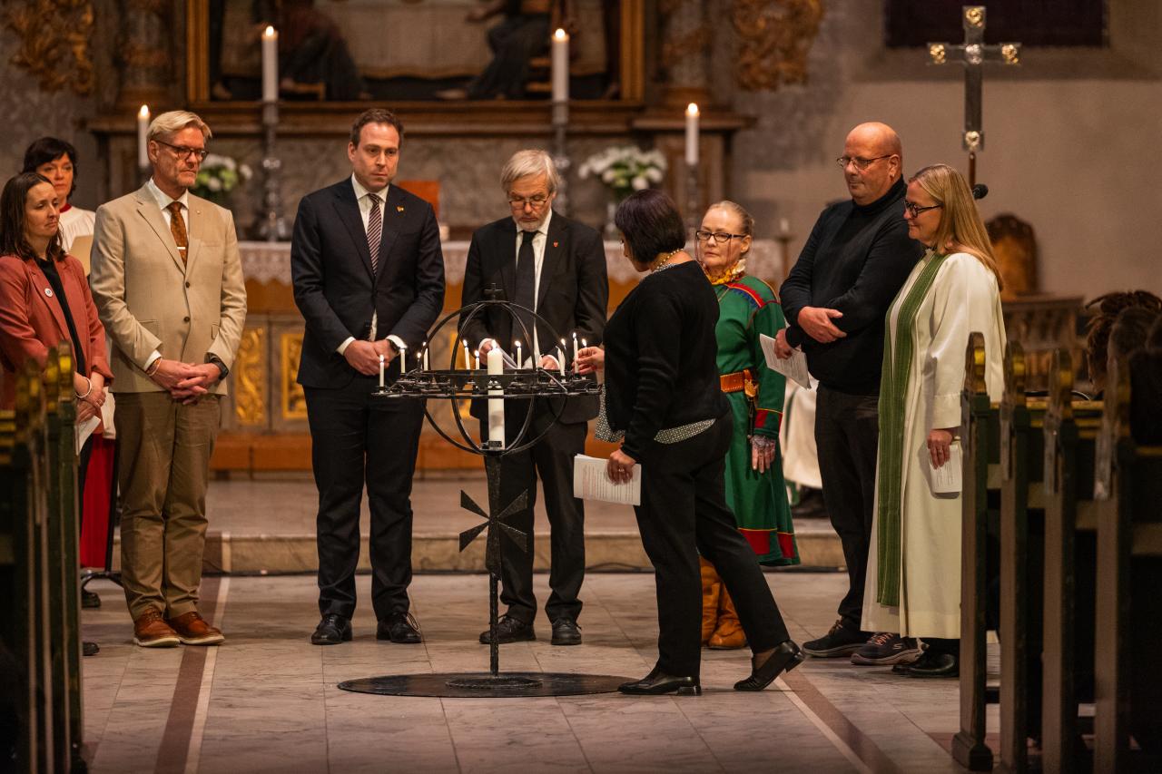 Fra kveldsmessen i Oslo domkirke