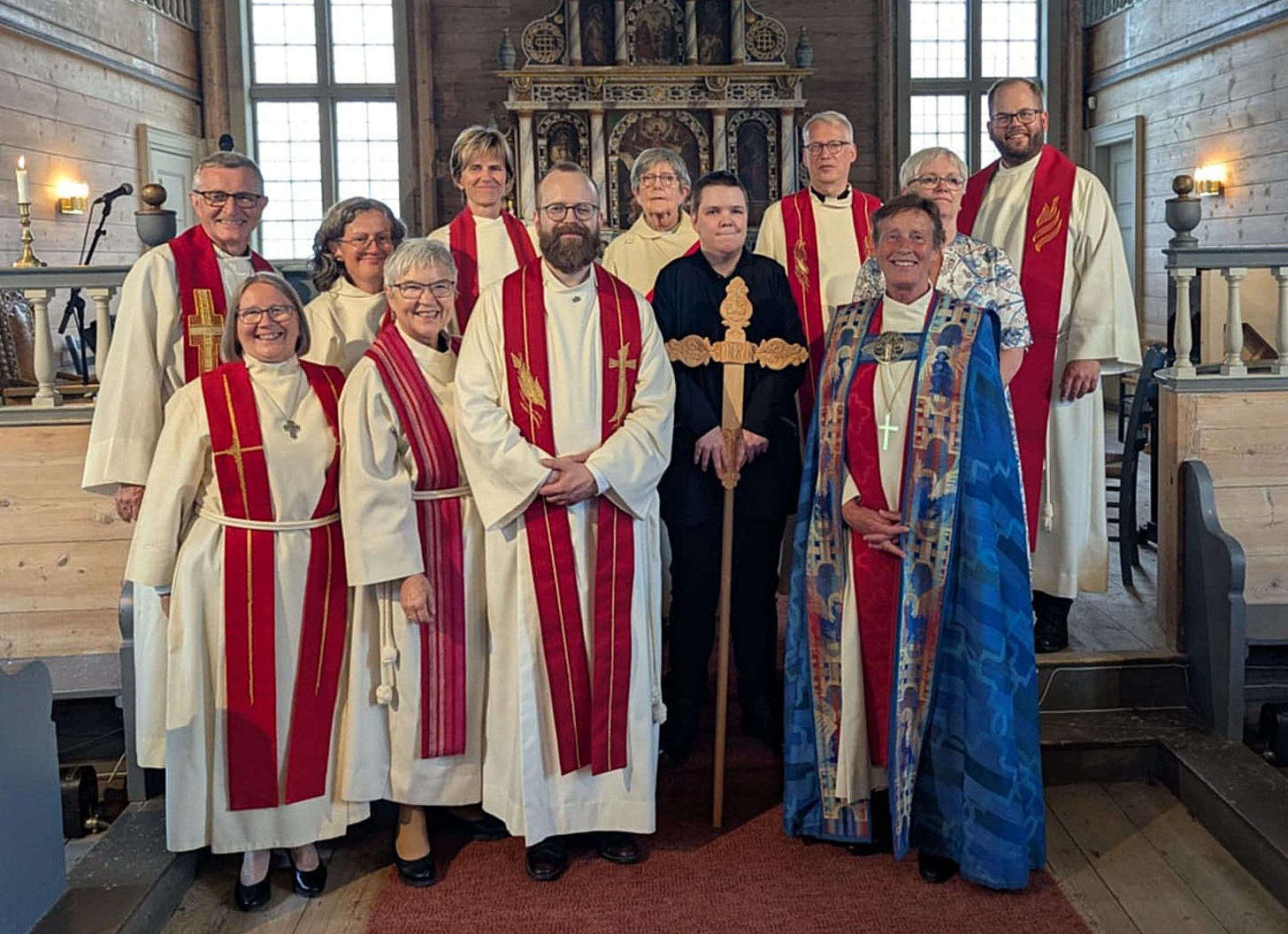 Medvirkende i gudstjenesten i Suldal kyrkje