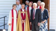 F.v.: Terese Bue Kessel, Anne Lise Ådnøy, Verena Fuglestad, Arnulf Fuglestad, Ingun Stokstad Barane og Synnøve Fuglestad. Foto: Ingve Fuglestad