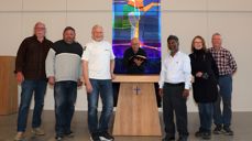 Fotoklubben i Gausel, Geir Egeland til venstre og Ole Johnny Møyholm i midten.