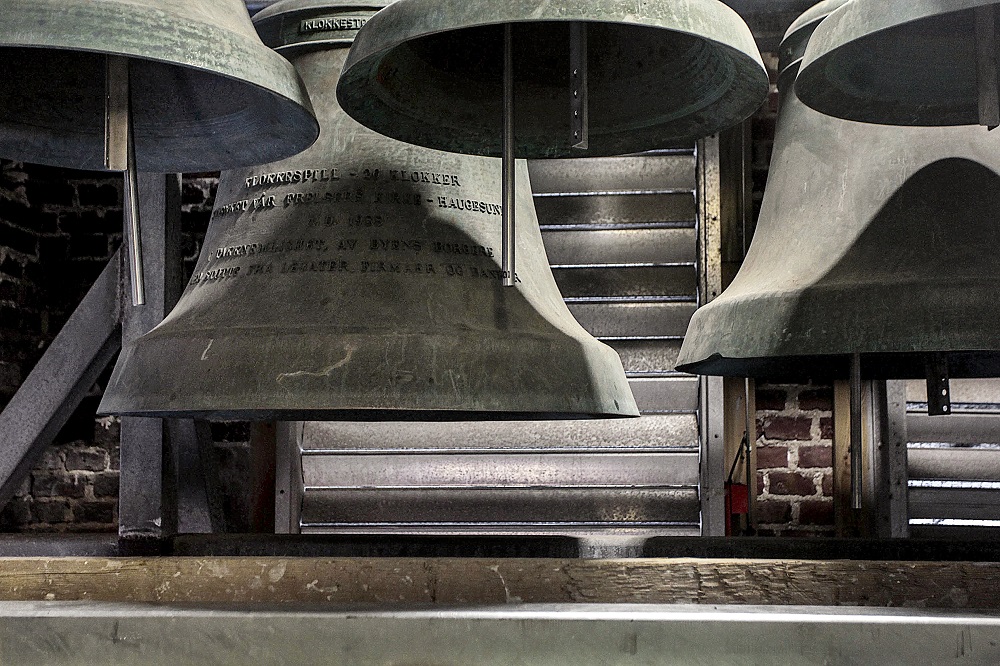 Klokker i Vår Frelsers kirke i Haugesund. Foto: Eirik S. Lund