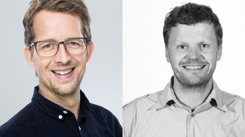 Sokneprest Rune Richardsen (t.v.) og studentprest Sigbjørn Rydland Jårvik.