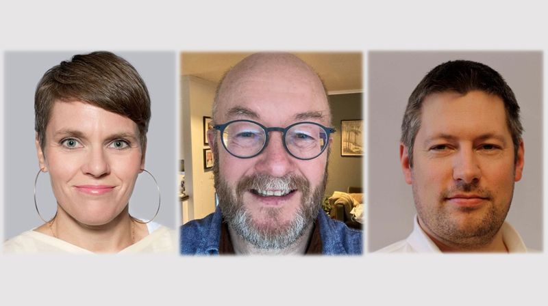 F.v.: Cecilie Bakkene Pedersen, Ole Johnny Møyholm og Tor Olav Varhaug.