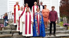 Foran: Helene Teistedal Vikre og Anne Lise Ådnøy. Bakerst fra venstre: Arne Aurdal, Marit Sofie Teistedal Vikre, Helga Haugland Byfuglien, Rune Steensnæs Engedal, Torleif Susort, Elise K. Høyvik og Kjetil Friestad.