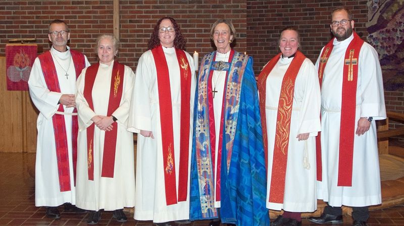 F.v.: Stefan Emmerhoff, Torhild Viste, Sara Rachel Loka, Anne Lise Ådnøy, Ragnhild Lakang Nordmark Due og Toralf Ladstein. Foto: Geir John Johnsen