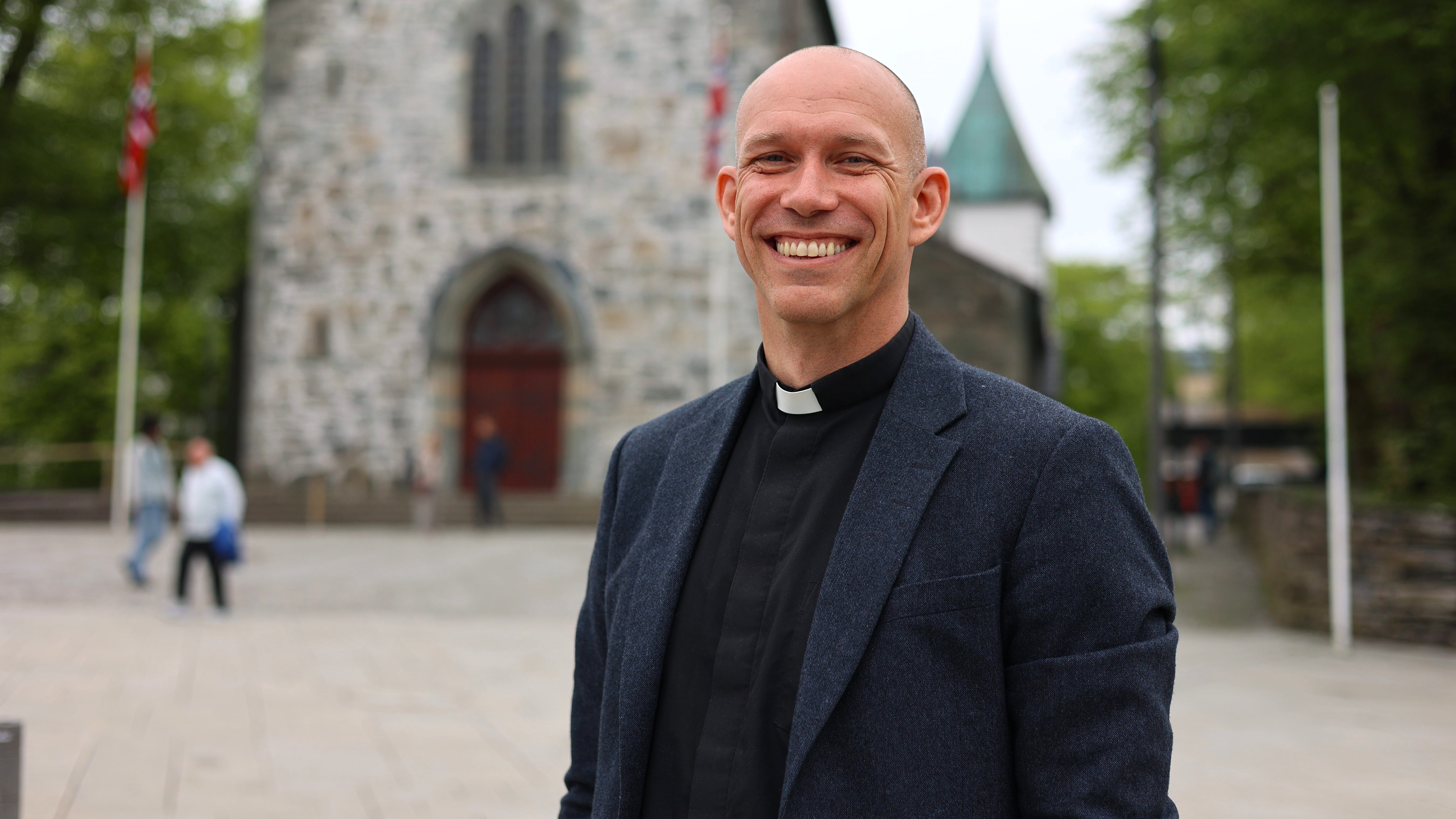 Tor Magne Nesvik ble presentert som ny biskop i Stavanger 22. mai. Han blir vigslet til tjeneste 20. september. Foto: Anders Emil Kaldhol / Den norske kirke
