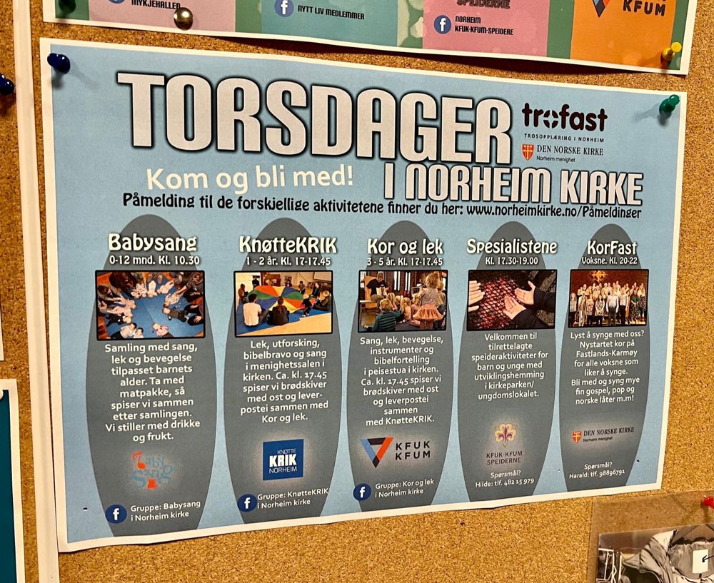 Aktiv torsdag i Norheim.