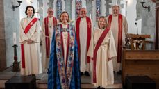 Fra venstre: Gunn Heidi Dybdahl, Helge Gaard, Anne Lise Ådnøy, Ove Sjursen, Annbjørg Utvik Gudmundsen og Lars Tore Anda. Foto: Jan Velde