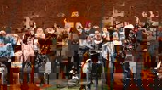 I Norheim kirke opptrådte HEL-koret for første gang siden oppstarten. Foto: Inger Synnøve Stange