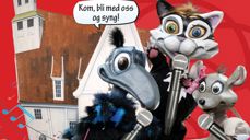 Fredag er det barnesangkveld i Egersund kirke med Ravn, Elsa Mus og Katten Kim fra Ravnekjerkå dukketeater.