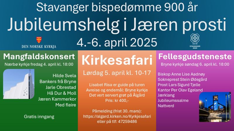 Jubileumshelg i Jæren prosti