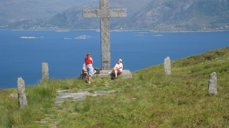 Utsikt mot Vannylvsgapet fra Dragseidet på Stadt. Foto: kystpilegrimsleia.no