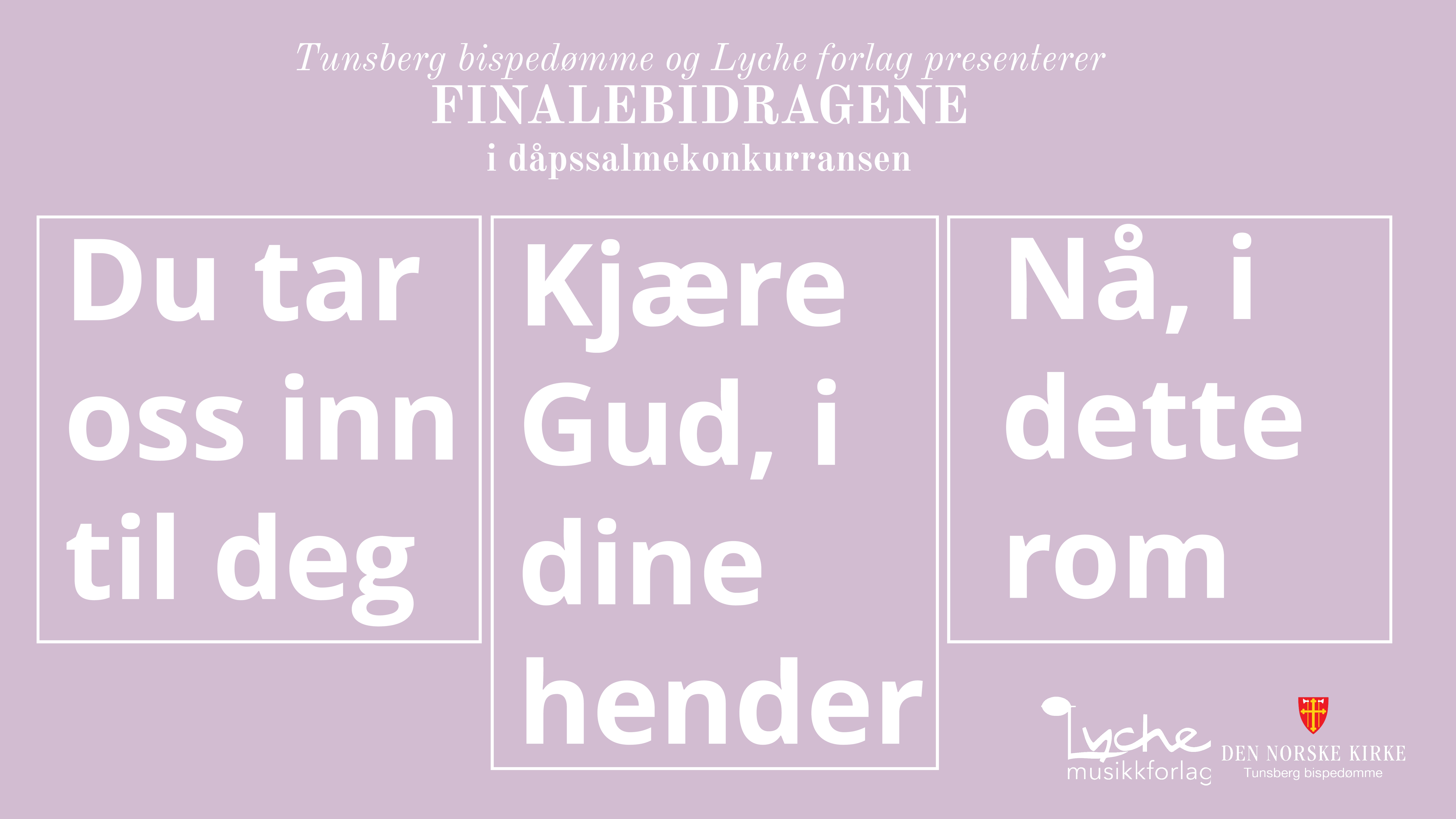 Lytt og last ned dåpssalmene for ungdom og unge voksne her