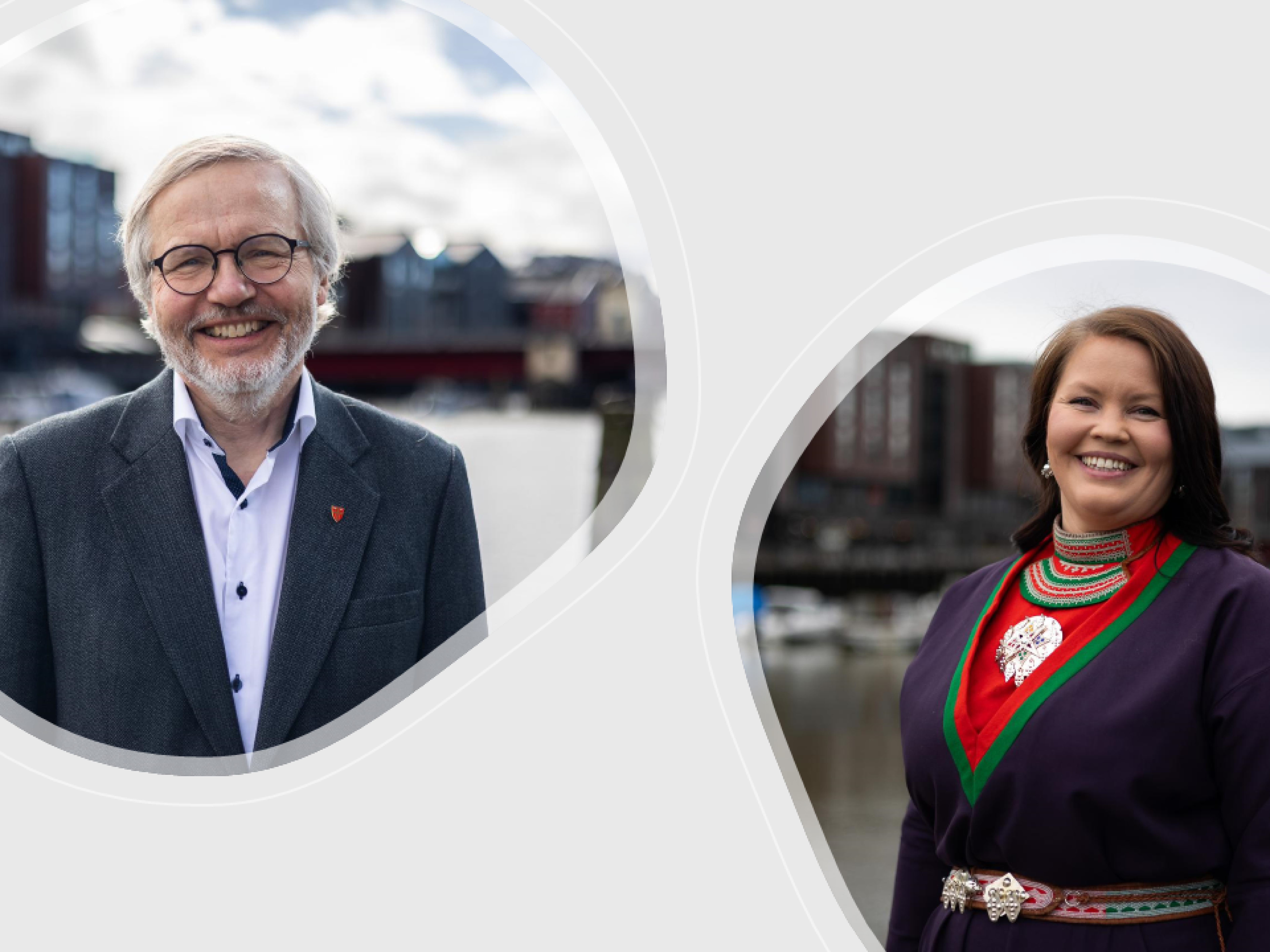 Kirkerådsleder Harald Hegstad og leder i Samisk kirkeråd May Bente Jønsson. Foto: Den norske kirke.