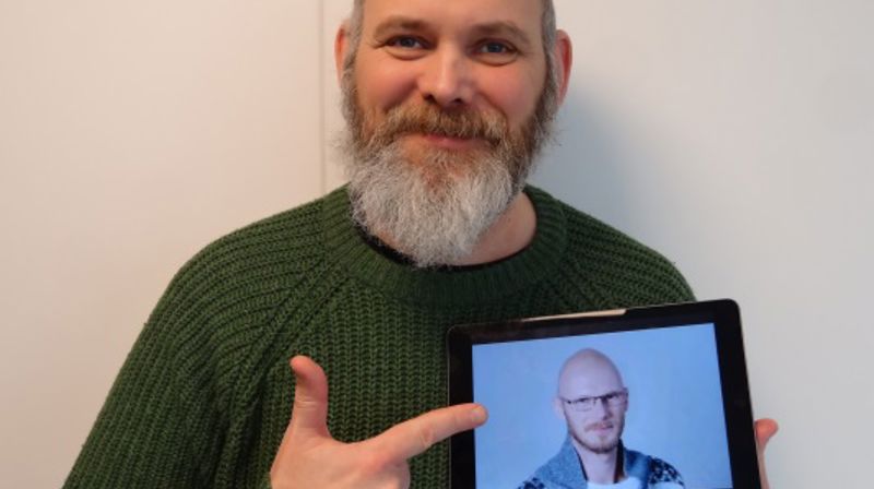 Rune Jæger-Lian. Henrik Guii-Larsen var bare elektronisk tilstede da bildet ble tatt