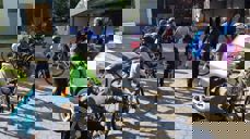 Tweens-klubben Adventura i Bugården kirke skal på sykkeltur. Klubben er en av mange i Tunsberg som er tilknyttet en av organisasjonene. Adventura er formelt tilknyttet KFUK/M. Foto: H.G-L