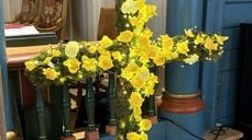 Påskedekorasjon frå Ørsta kyrkje påska 2026