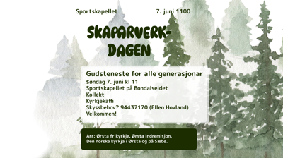 Skaparverkdagen på Bondalseidet