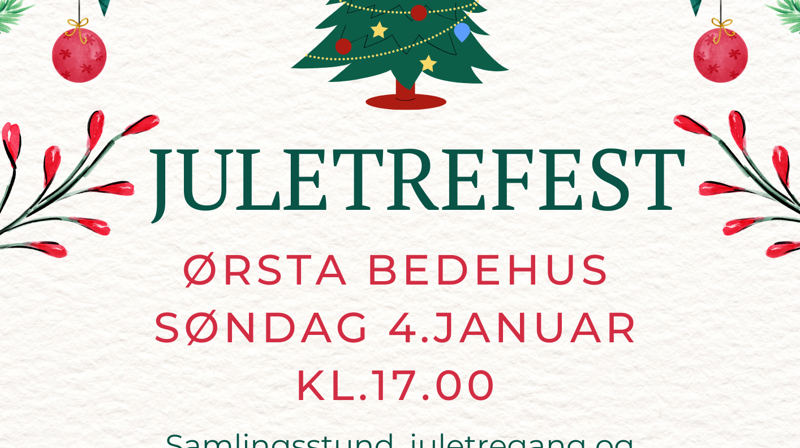 Juletrefest søndag 4.januar 2026
