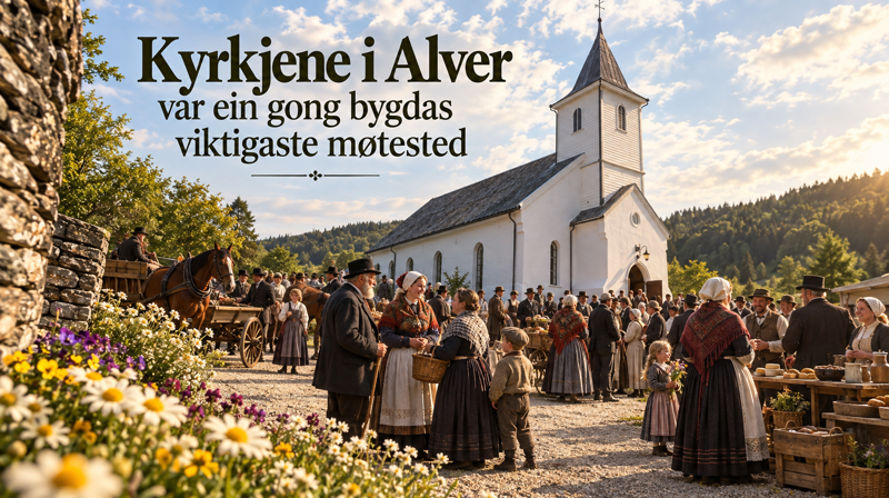 Kyrkjene i Alver var ein gong bygdas viktigaste møtestad.