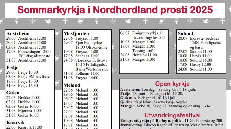Sommarkyrkja i Nordhordland