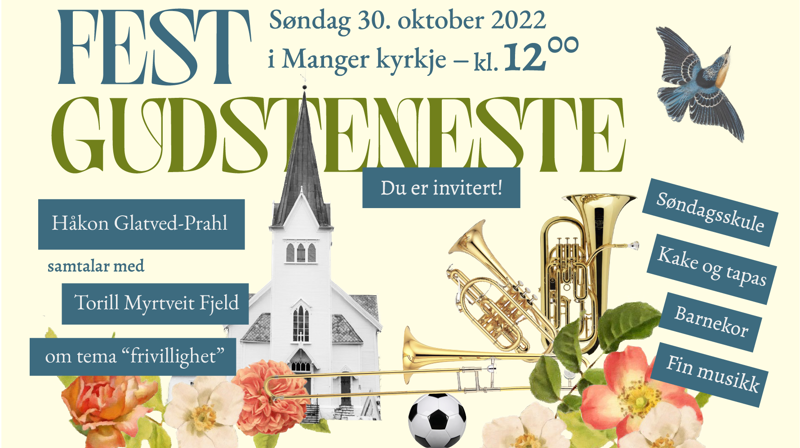 Festgudsteneste for alle i bygda!