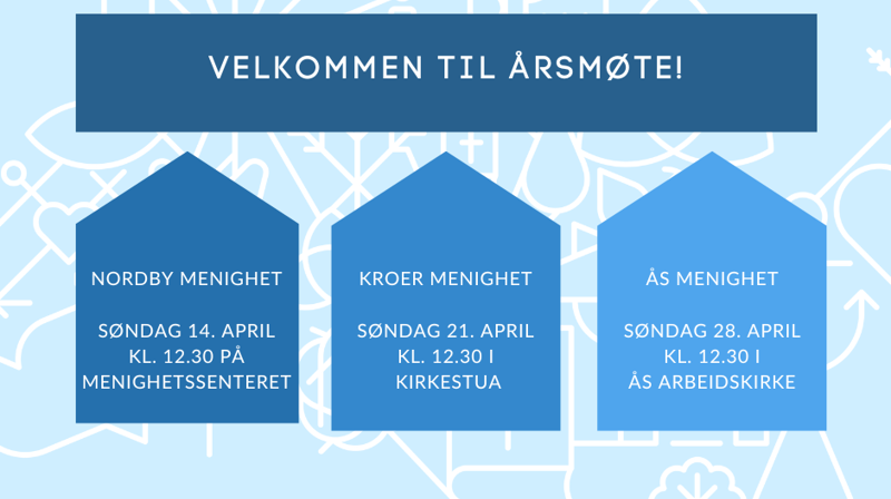 Velkommen til årsmøte i menighetene våre!