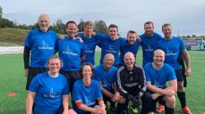 Fra venstre bakre rad: Tor Øystein Vaaland (Prost Asker prosti), Tormod Krogrud (Fagarbeider kirkegårdene Asker Kirkelige Fellesråd), Christian B Foss(Erfaringskonsulent i Asker kommune), Audun Vad Petterson(Kapellan Østenstad kirke) Jørgen Guntveit Svartvasmo (Leder for administrativ enhet AKF) Tor Øystein Henningsen(Feltsykepleier Asker kommune), Andre Synnestvedt(Erfaringskonsulent Asker kommune) Foto: Jørgen Guntveit Svartvasmo