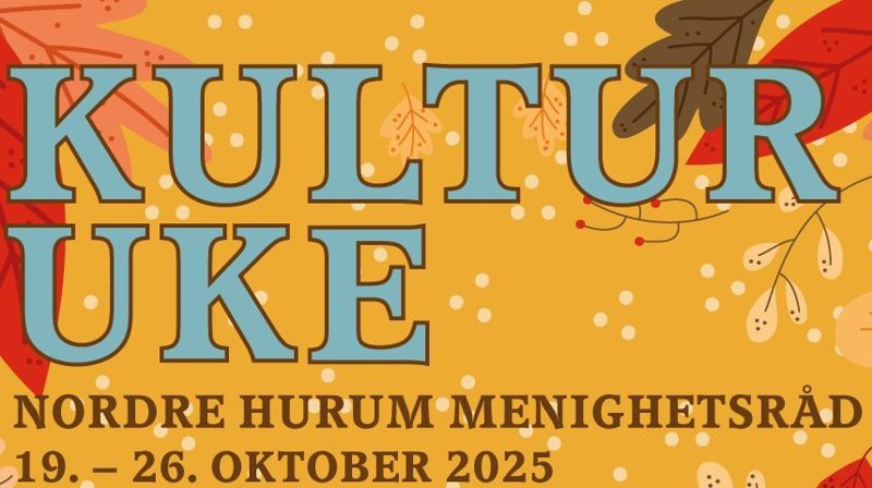 Plakat til Kulturuke i Nordre Hurum