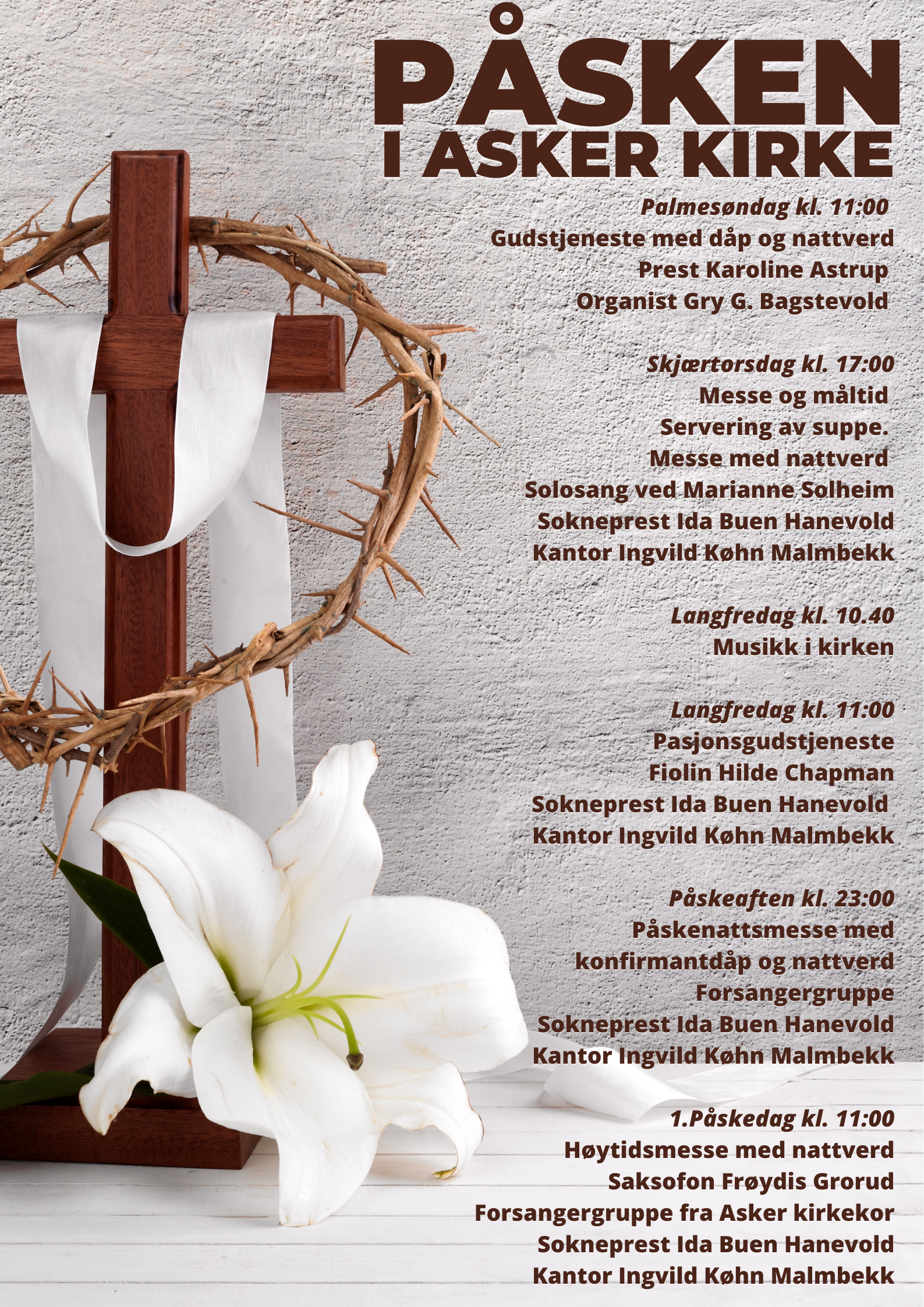 Påsken i Asker kirke