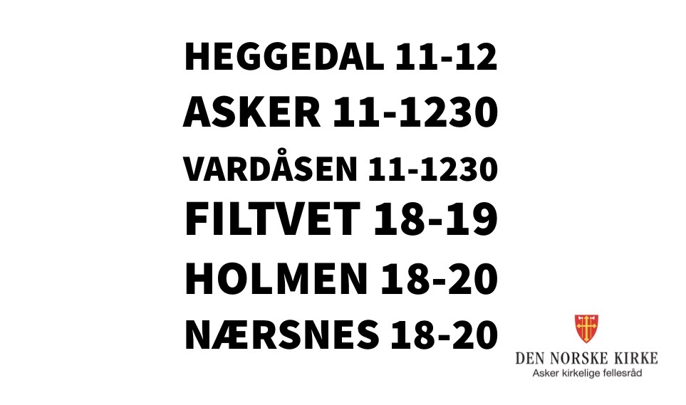 Åpne kirker i Asker