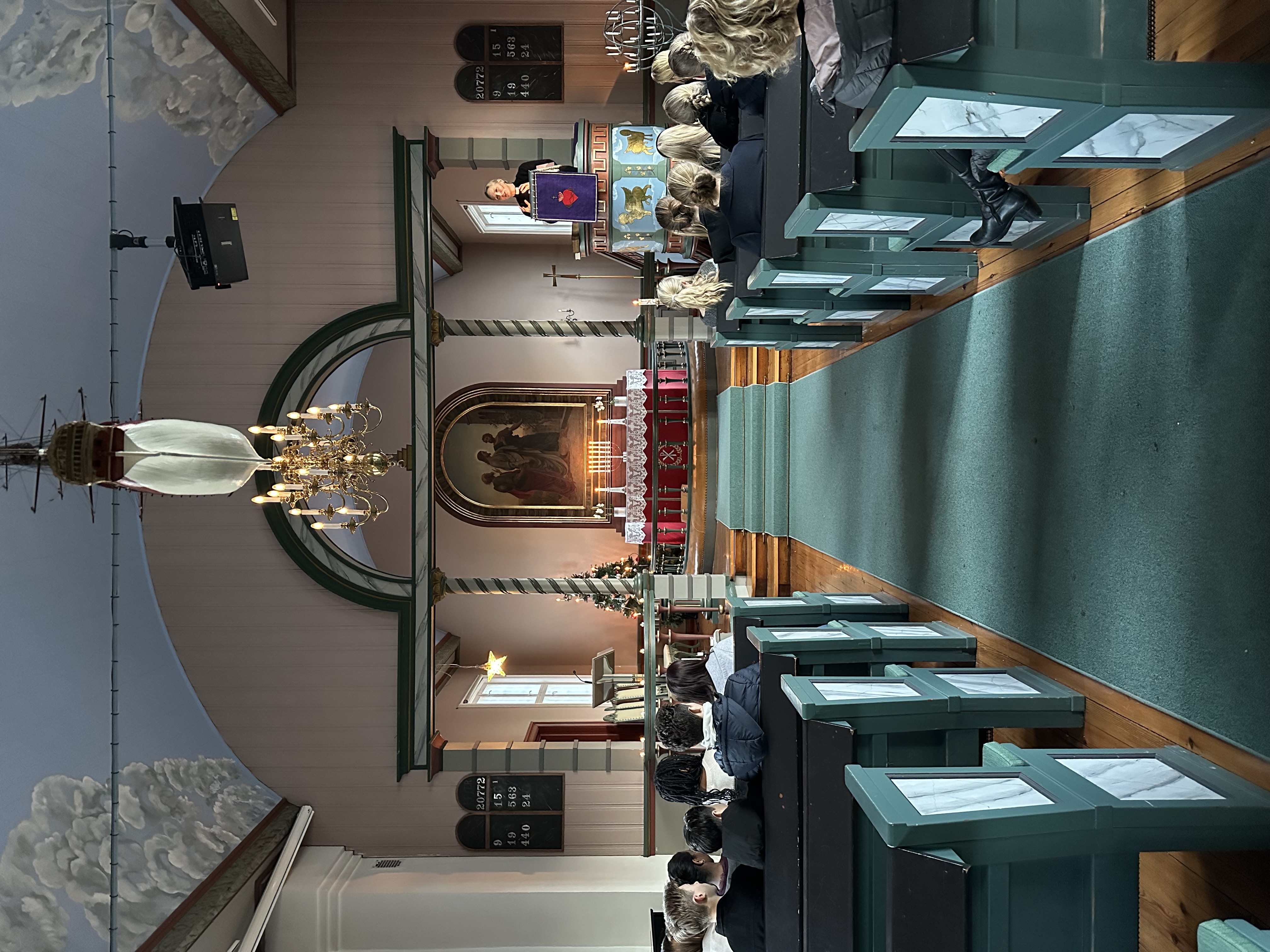 Kirkeskip Heggedal kirke. Foto: Elisabeth Hagen Ristesund