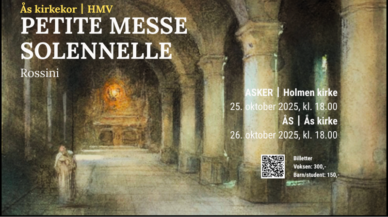 Konsert: Rossinis Petite messe solennelle lørdag 25. oktober