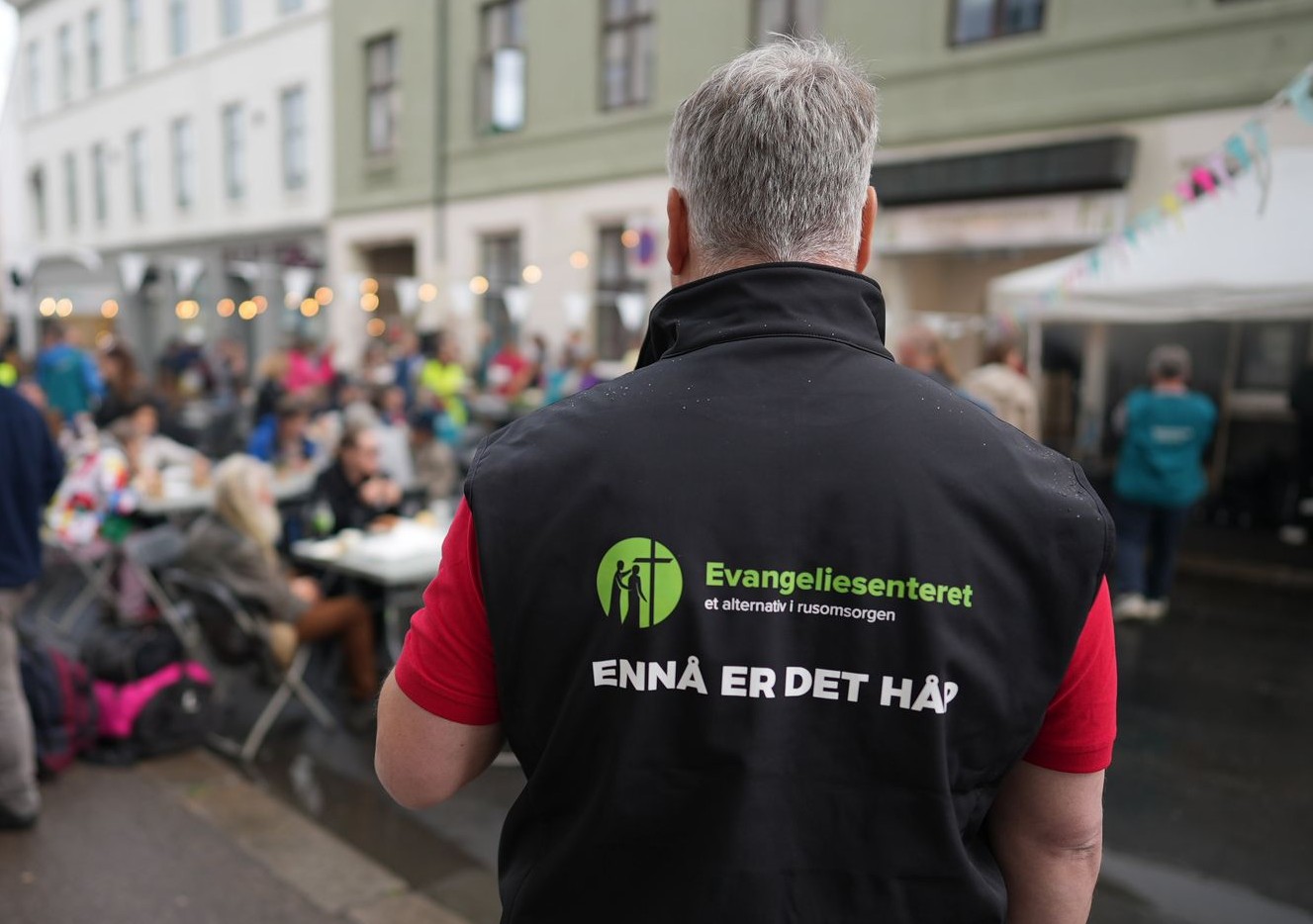 Evangeliesenteret holder møte. Foto: Evangeliesenteret