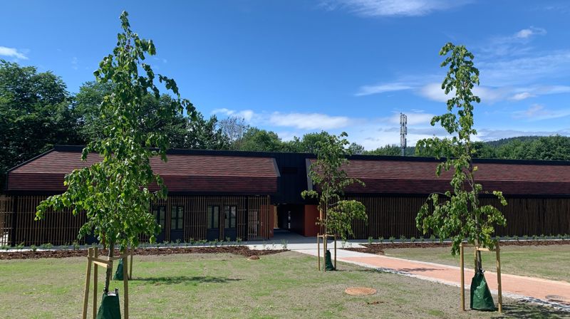 Ny driftstasjon på Asker kirkegård. Foto: Merete Fossli