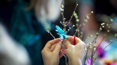 Fastelavn feires gjerne med å pynte fastelavnsris og å spise fastelavnsboller. Foto: Bo Mathisen