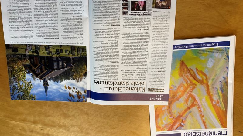 Hurum menighetsblad gis ut to ganger i året.