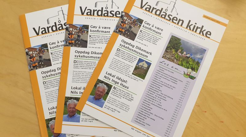 Informasjonsblad fra Vardåsen kirke
