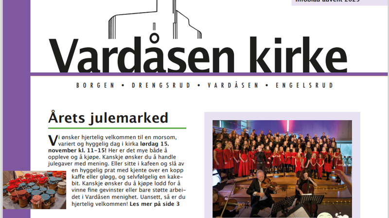 Menighetsblad advent 2025