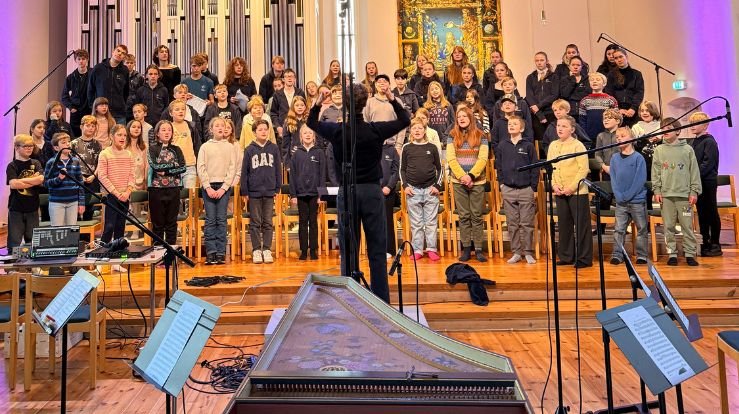 «Jul i Fridalen» ble spilt inn med Collegium Vocale midt i november. Nå er platen klar! Alle foto: Olav Frøyen Sandvik  